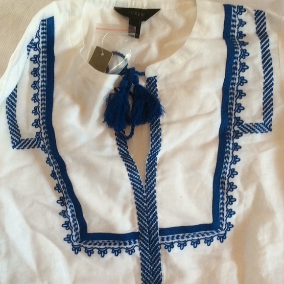 SALE J Crew Embroidered Tunic - Picture 4 of 7